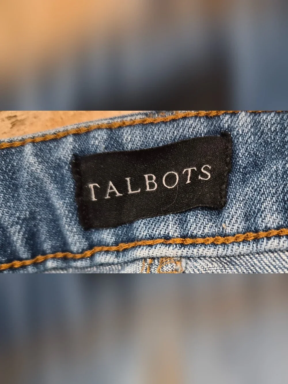 Talbots Modern Ankle Jeans Medium Wash Blue Denim Size 8